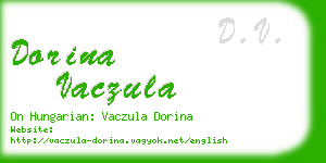 dorina vaczula business card